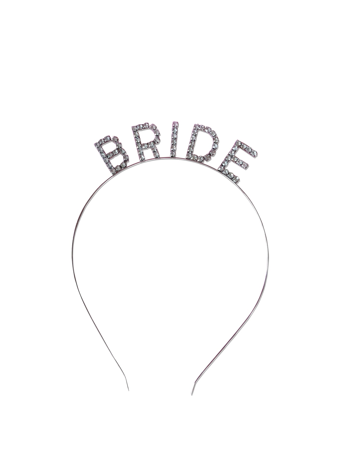 Ezüst 'Bride' tiara a menyasszony számára